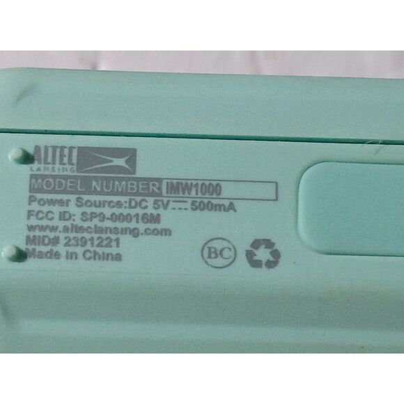 Altec Lansing IMW1000 HydraMini Everythingproof Portable Mint Bluetooth Speaker - Picture 2 of 11